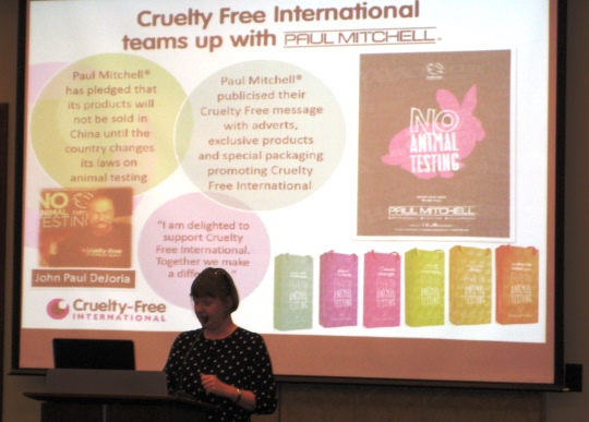 Cruelty Free International CEO Michelle Thew speaks at our briefing event for legislators at the US Congress in Washington DC.